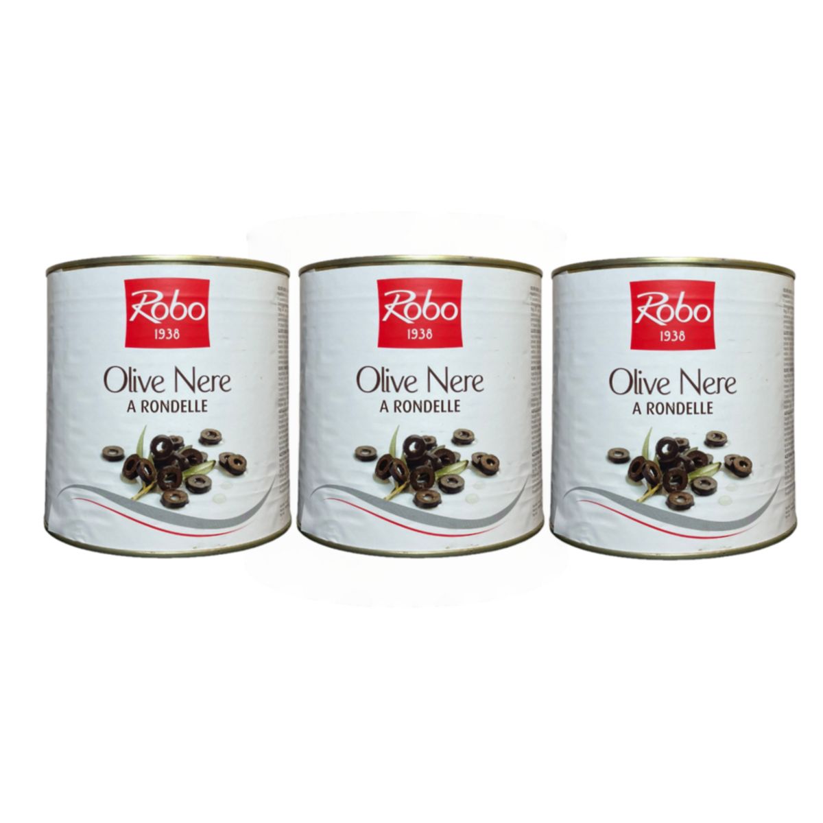 Robo Black Olives in Slices 2600 Gr - 3 Pieces