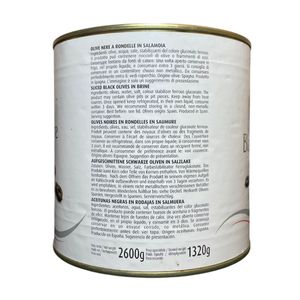 Robo Sliced Black Olives 2600 g – Black Olives in Brine for Professional Use_1