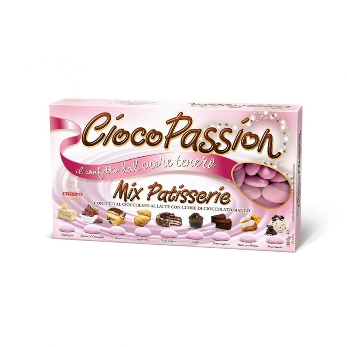 Crispo Confetti CiocoPassion Mix Patisserie rosa 1 kg.