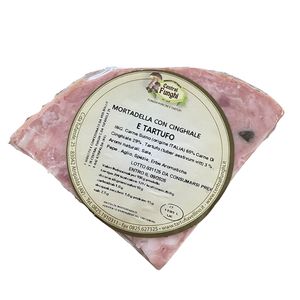 Central Funghi Mortadella with Wild Boar and Truffle approx. 300 g – Italian Gourmet Cold Cut with Truffle