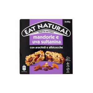 Eat Natural Barretta Mandorle e Uva Sultanina 3x40 Gr