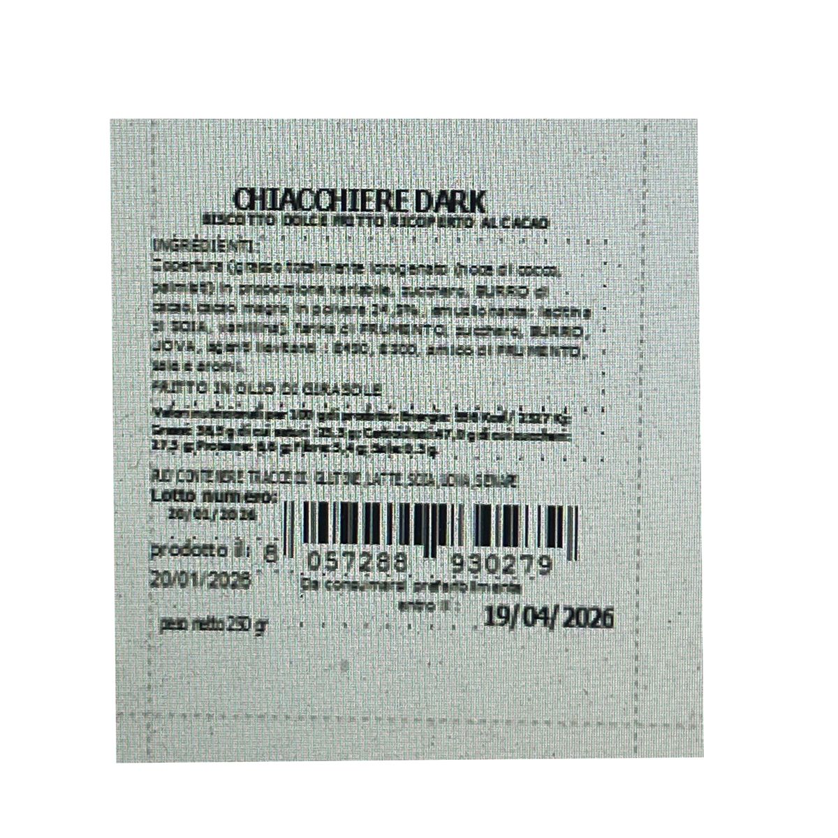 Antico Forno Chiacchiere Al Cioccolato Fondente 250 Gr