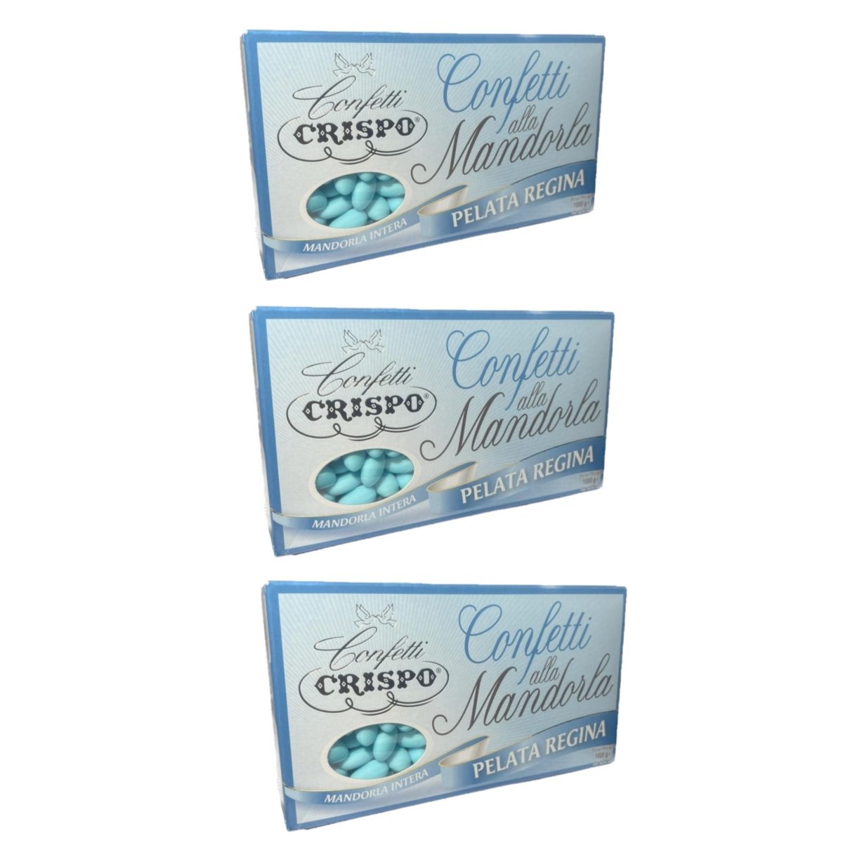Crispo Confeti pelado reina celeste 1 Kg - 3 Piezas.