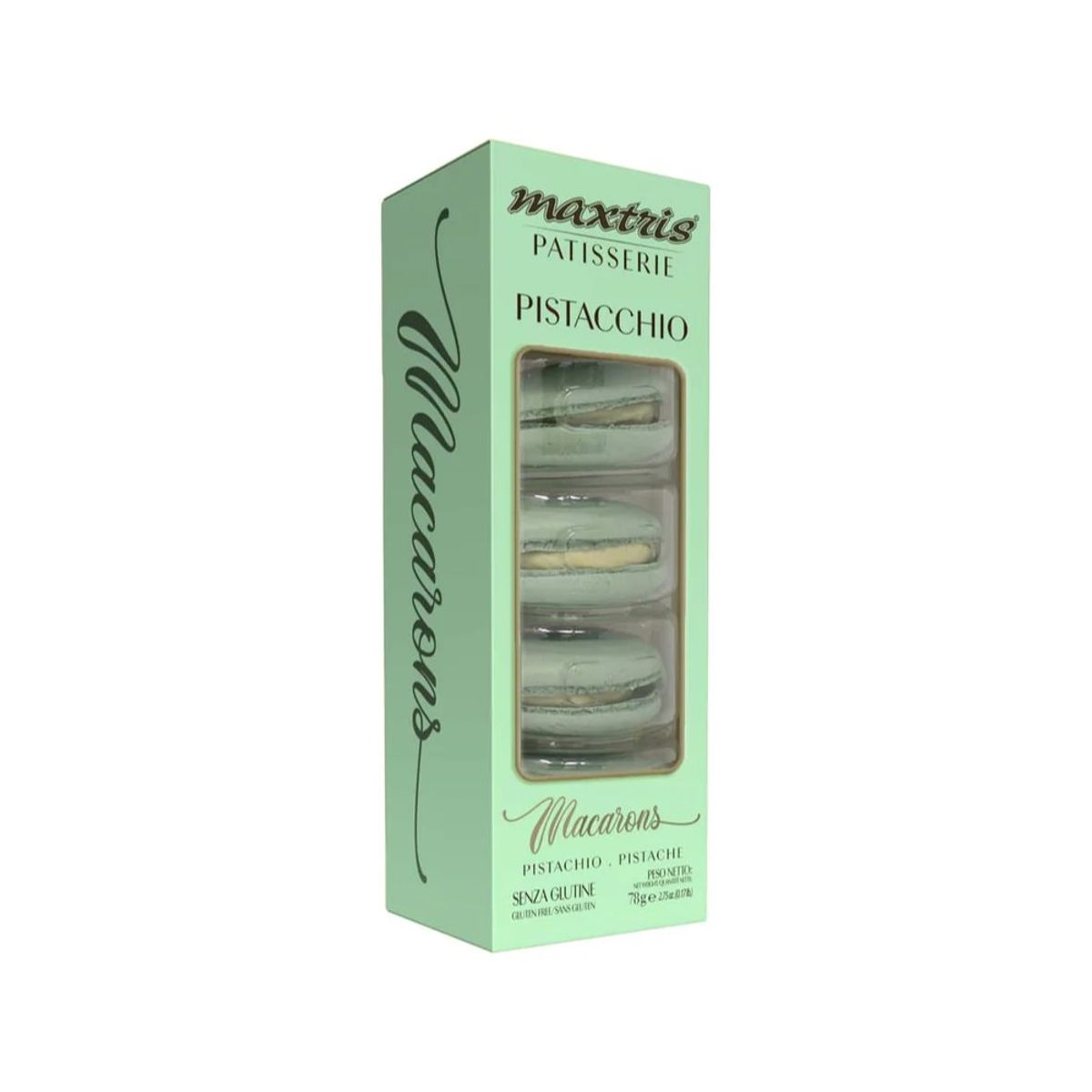 Macarons aux pistaches Maxtris 5 pièces 70 gr.