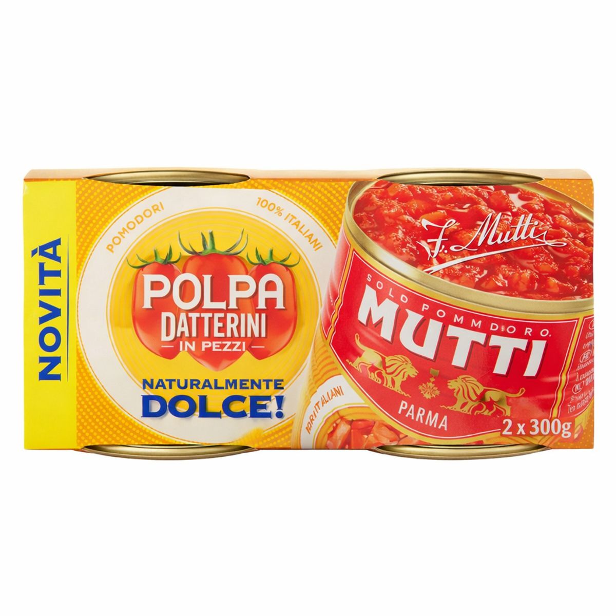 Mutti Pulpa Datterini en Trozos 2 x 300 Gr.