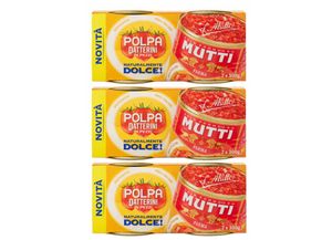 Mutti Pulpe de Tomates Datterini en Morceaux 2 x 300 g – Tomates Italiennes Douces_0