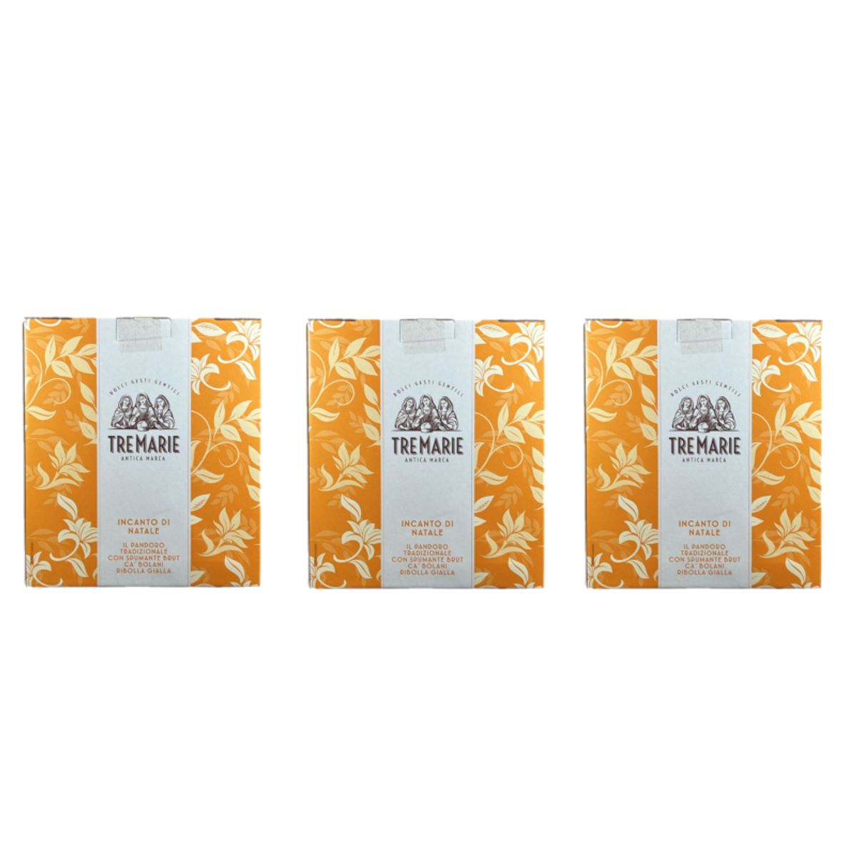 Tre Marie Christmas Charm – Traditional Pandoro and Ca’ Bolani Ribolla Gialla Brut Sparkling Wine – Elegance and Taste for the Holidays - 3 Pieces