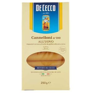 De Cecco Cannelloni all'uovo n°100 250 Gr.