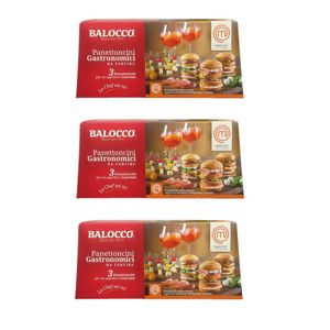 Balocco Mini Panettones Gastronomiques à Garnir 240 g (3 x 80 g) | Petits Panettones Salés pour Entrées et Recettes Gourmandes | Made in Italy_0