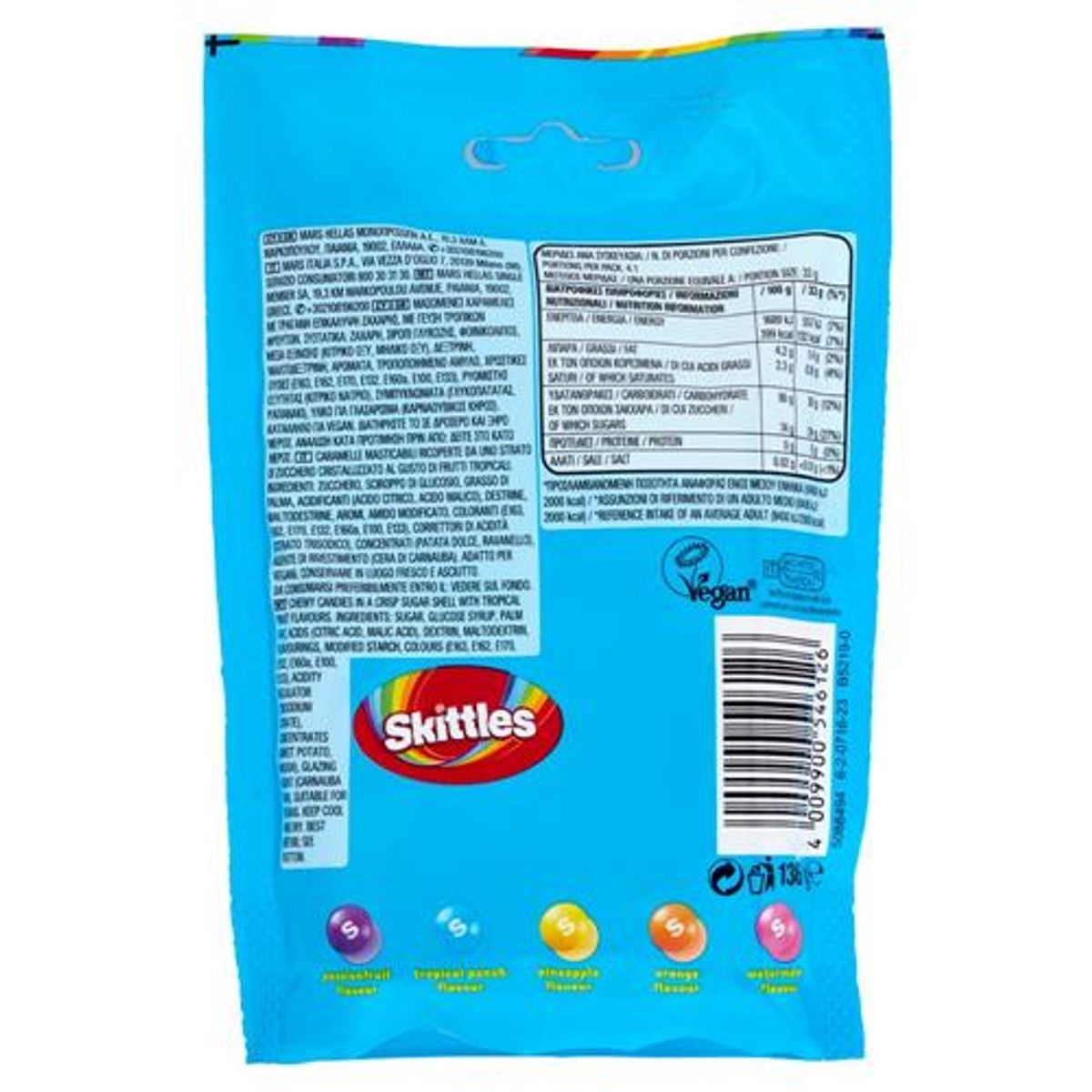 Skittles Tropical 136 Gr.
