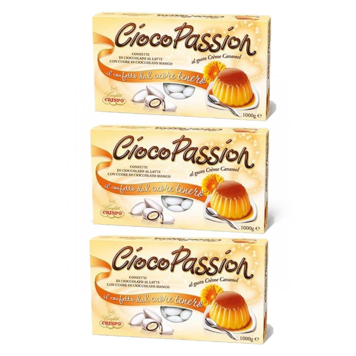 Dragees Crispo CiocoPassion Creme Caramel 1 kg. 3 Stück