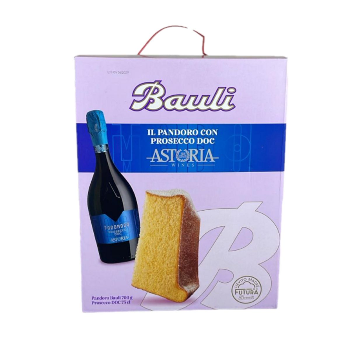 Bauli Il Pandoro con Prosecco DOC Astoria 700g + 75cl – Dolce natalizio soffice e spumante italiano di qualità | Edizione regalo gourmet