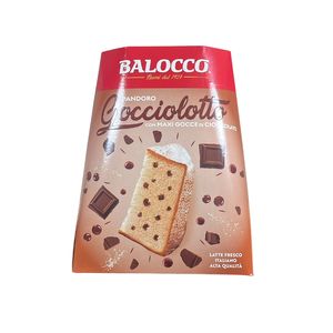 Balocco Pandoro Gocciolotto 800 g – Soft Italian Christmas Cake with Chocolate Chips | Traditional Holiday Dessert Made in Italy