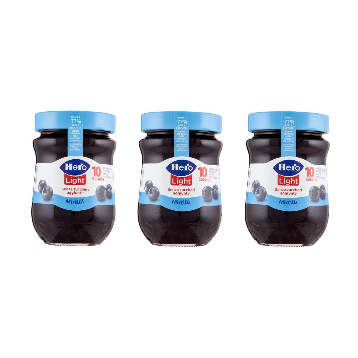 Hero Light Blueberry Jam 280 Gr.