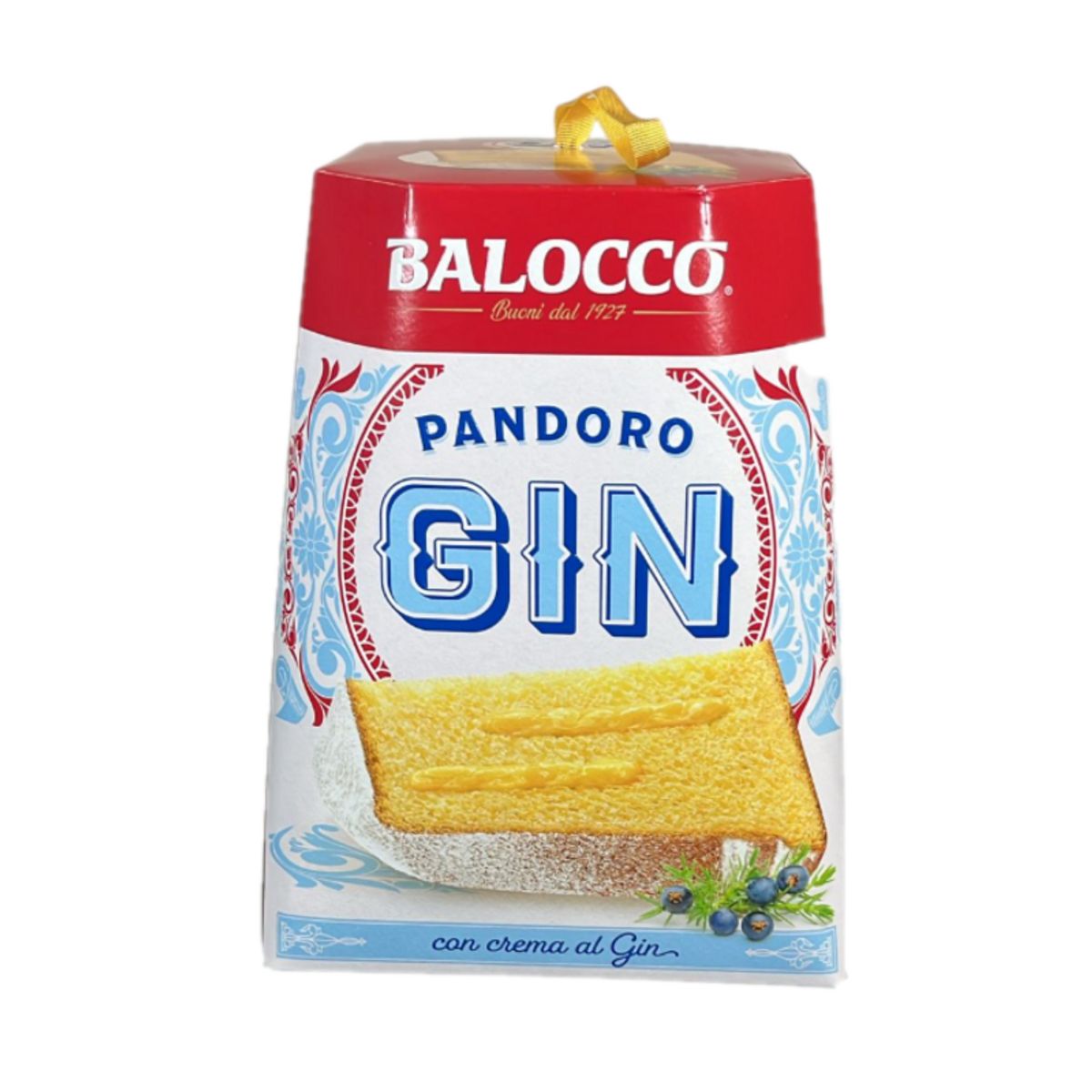 Balocco Pandoro al Gin 800g – Artisanal Christmas cake with gin cream, elegant and refined taste