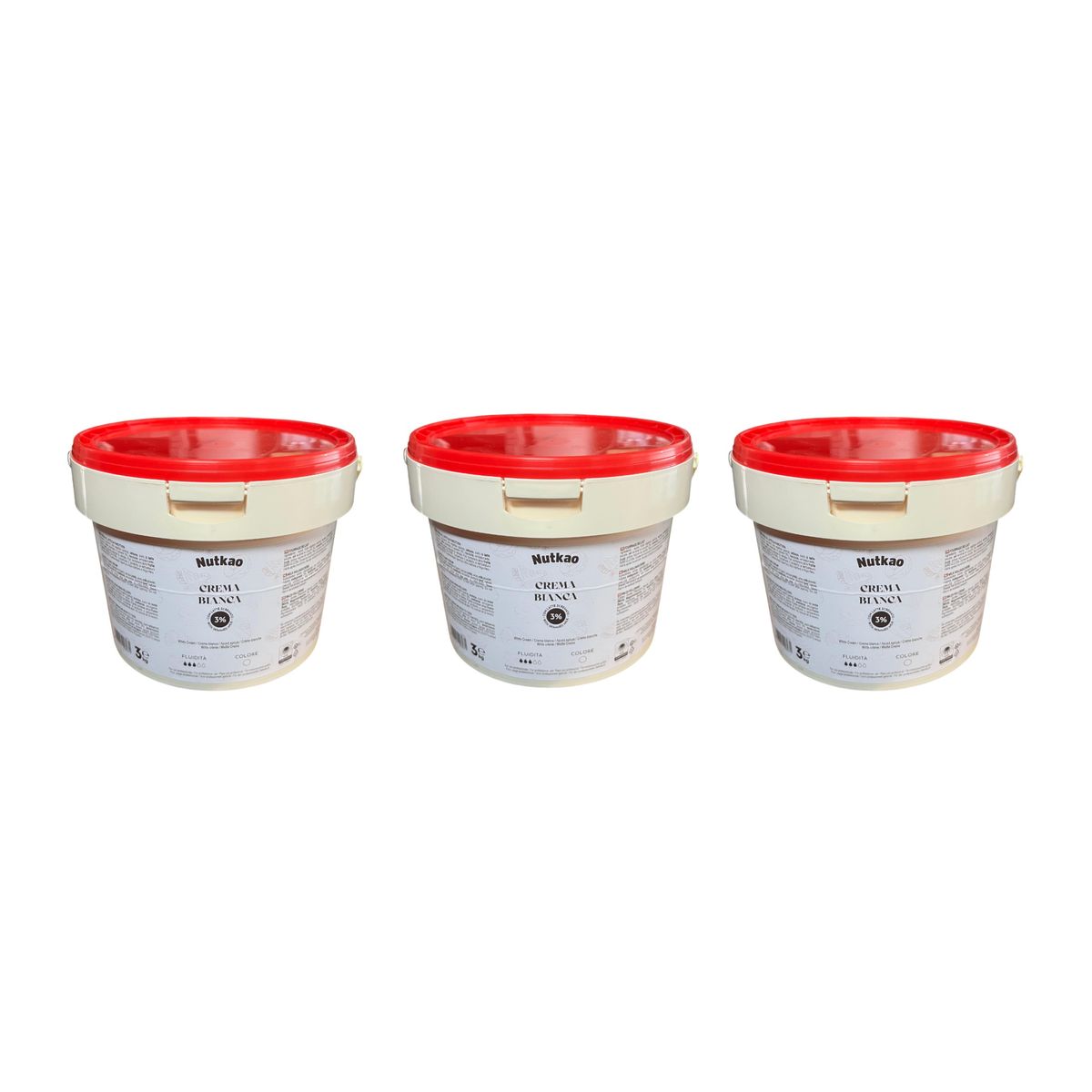 Nutkao white cream for filling 3 Kg.