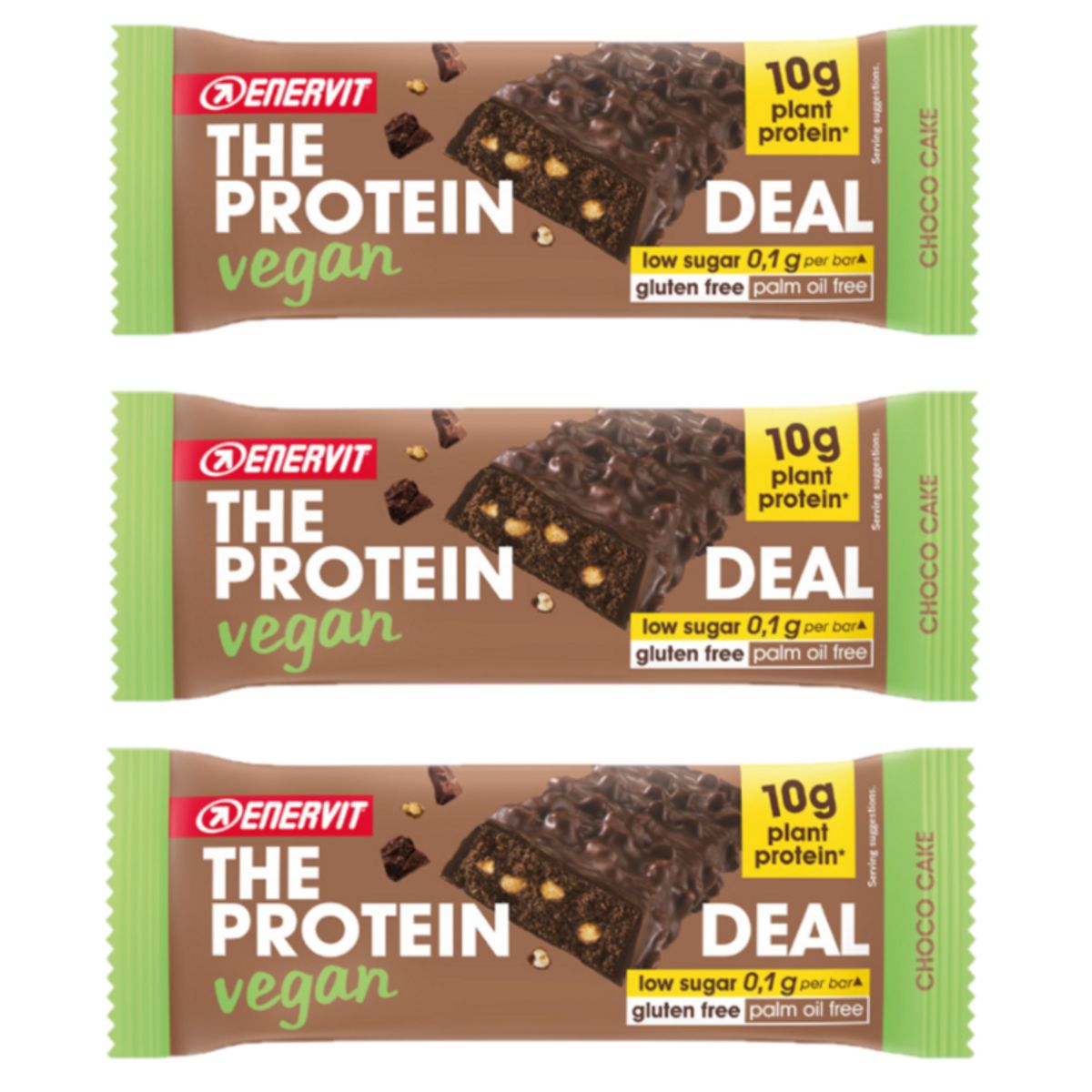 Enervit Protein Deal Barretta Proteica Vegan 40 Gr - 3 Pieces