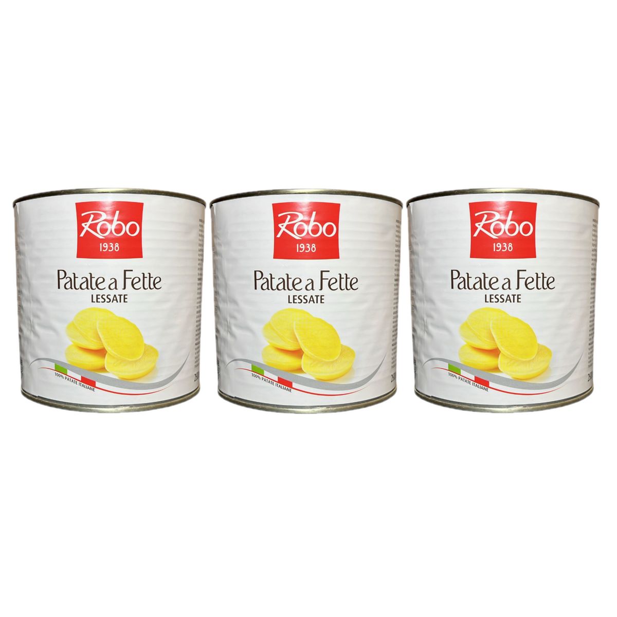Robo Patate a Fette Lessate in Latta 2,6 kg - 3 Pezzi