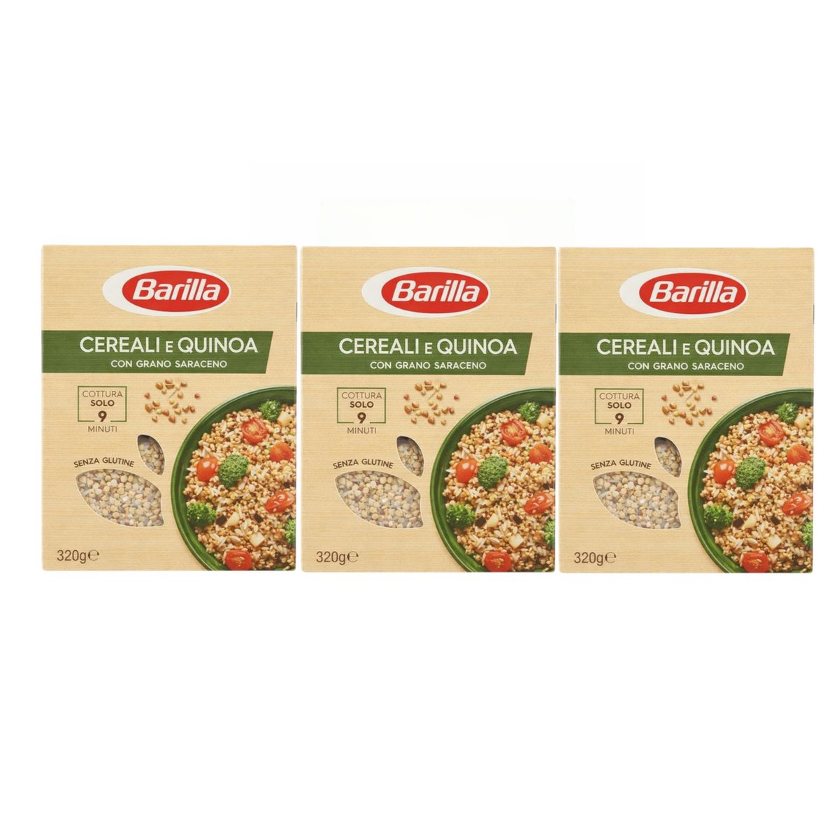 Céréales Barilla au quinoa et au sarrasin 320 g - 3 pièces