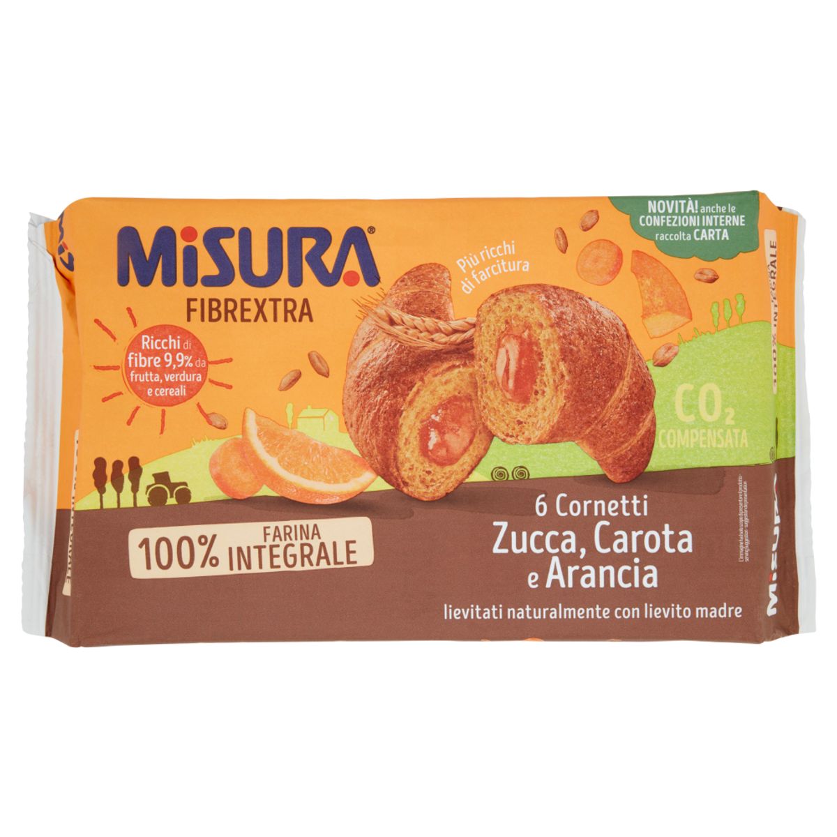 Misura Fibrextra 6 Pumpkin, Carrot and Orange Croissants 308 Gr.