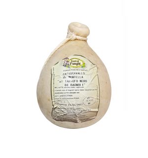 Central Funghi Caciocavallo di Montella with Black Truffle from Bagnoli approx. 1.3 kg – Italian Aged Cheese with Truffle