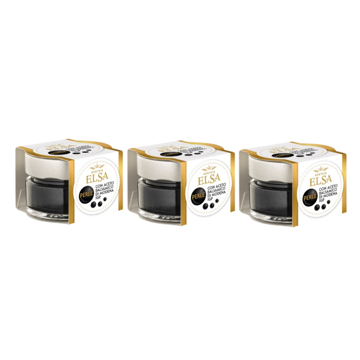 Elsa Perle Acetaia with "Balsamic Vinegar of Modena PGI" 50 g - 3 Pieces