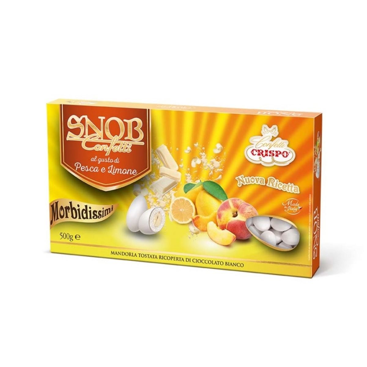 Crispo Confetti Snob Melocotón y Limón 500 Gr.