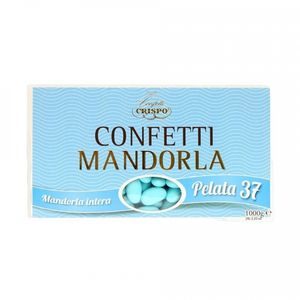 Crispo Sugared Almonds with Whole Peeled Almonds 37 light blue 1 Kg.
