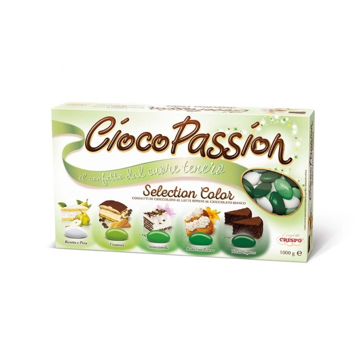 Crispo Confetti CiocoPassion Selection Color Verdi 1 kg.