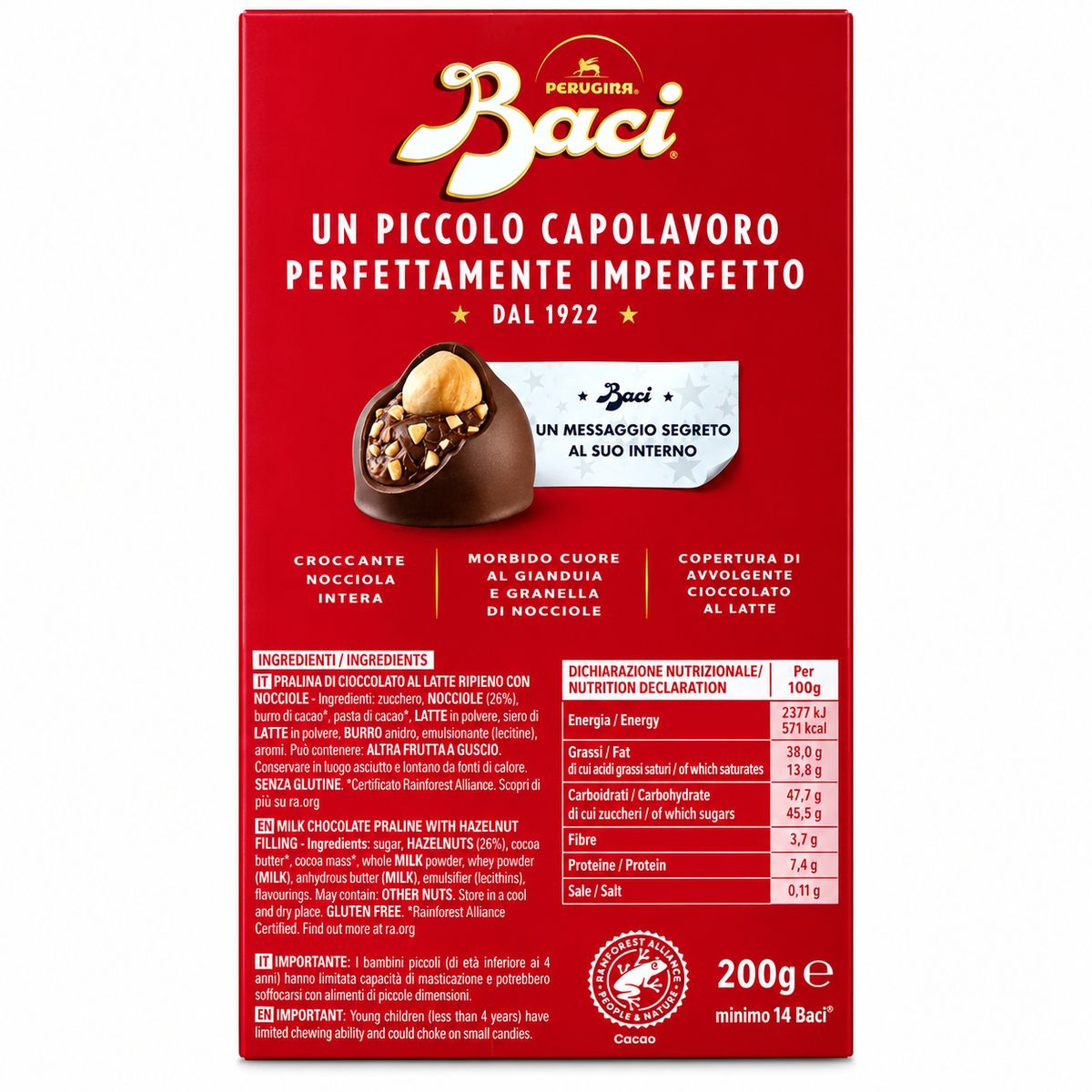 Baci Perugina Cremoso al Latte 200 g