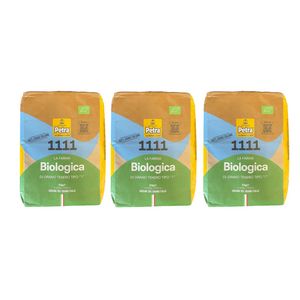 Molino Quaglia Petra 1111 Harina Ecológica de Trigo Blando Tipo "1" 5 Kg – Ideal para Fermentaciones Medias y Largas_0
