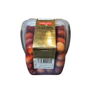 Granata Schwarze Itrana Oliven Extra 520 g – Oliven in Salzlake Nettogewicht 250 g_1