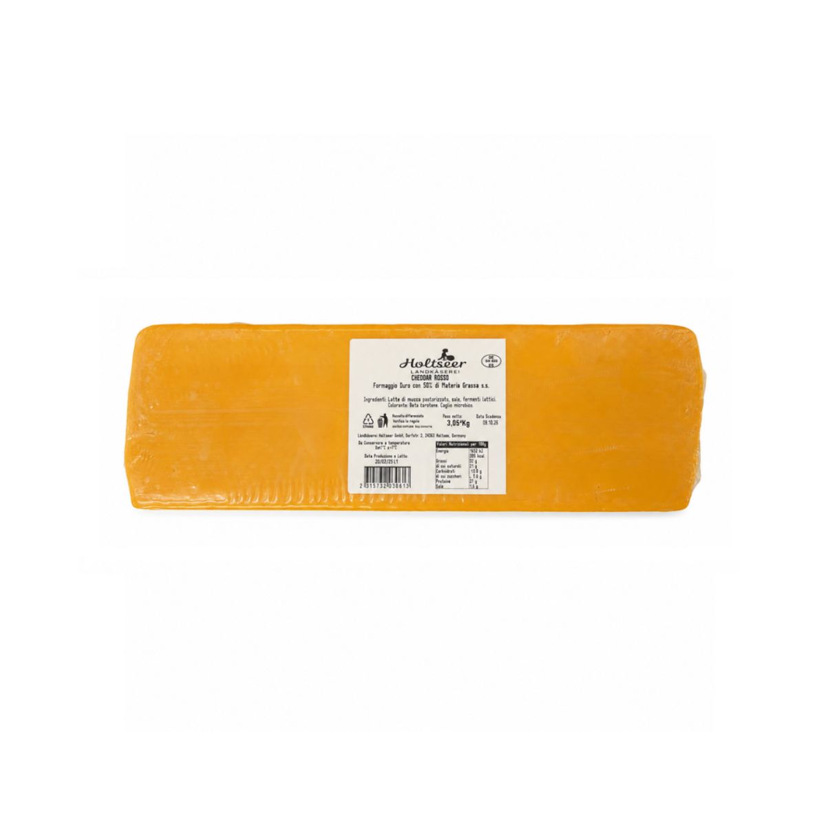Queso duro Holtseer Red Cheddar Landkäserei 3,05 kg