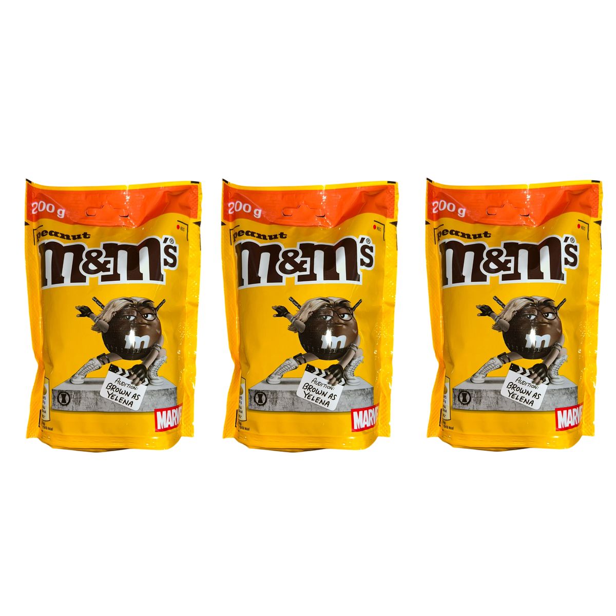 M&M's Peanut Confetti di Cioccolato al Latte con Arachidi 200 g - 3 pezzi
