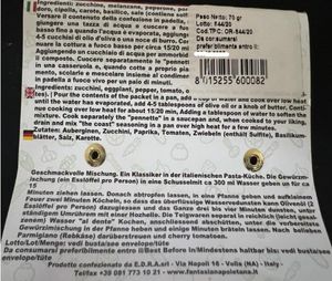 Fantasia Napoletana Ortolana Nudelmischung 70 Gr._1