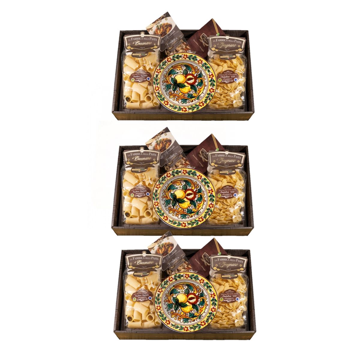 La Fabbrica della Pasta di Gragnano "Sorrento gift box with soup plate, pasta and condiments" Gragnano IGP pasta