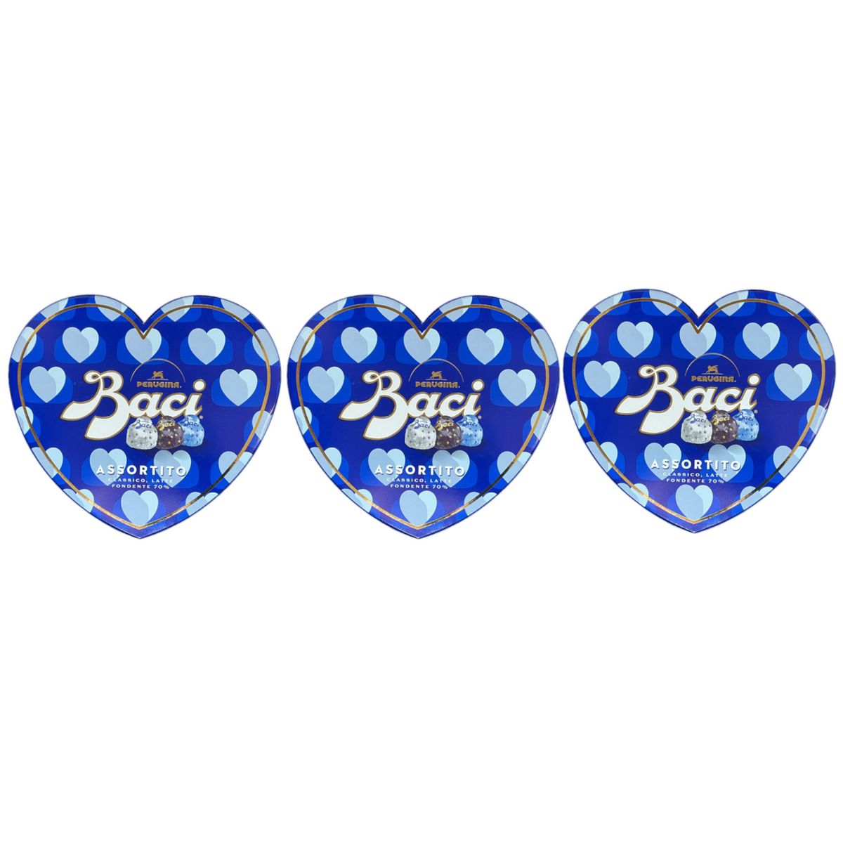 Boîte Maxi Baci Perugina Cœur Assortiment 150 g - 3 pièces