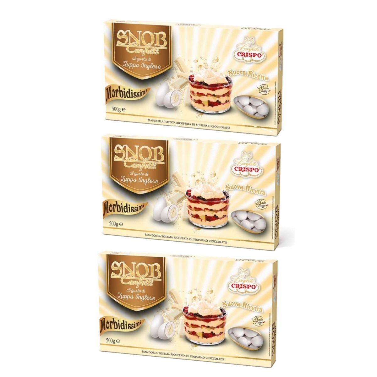 Crispo Confetti Snob Zuppa Inglese 500 Gr. 3 pezzi
