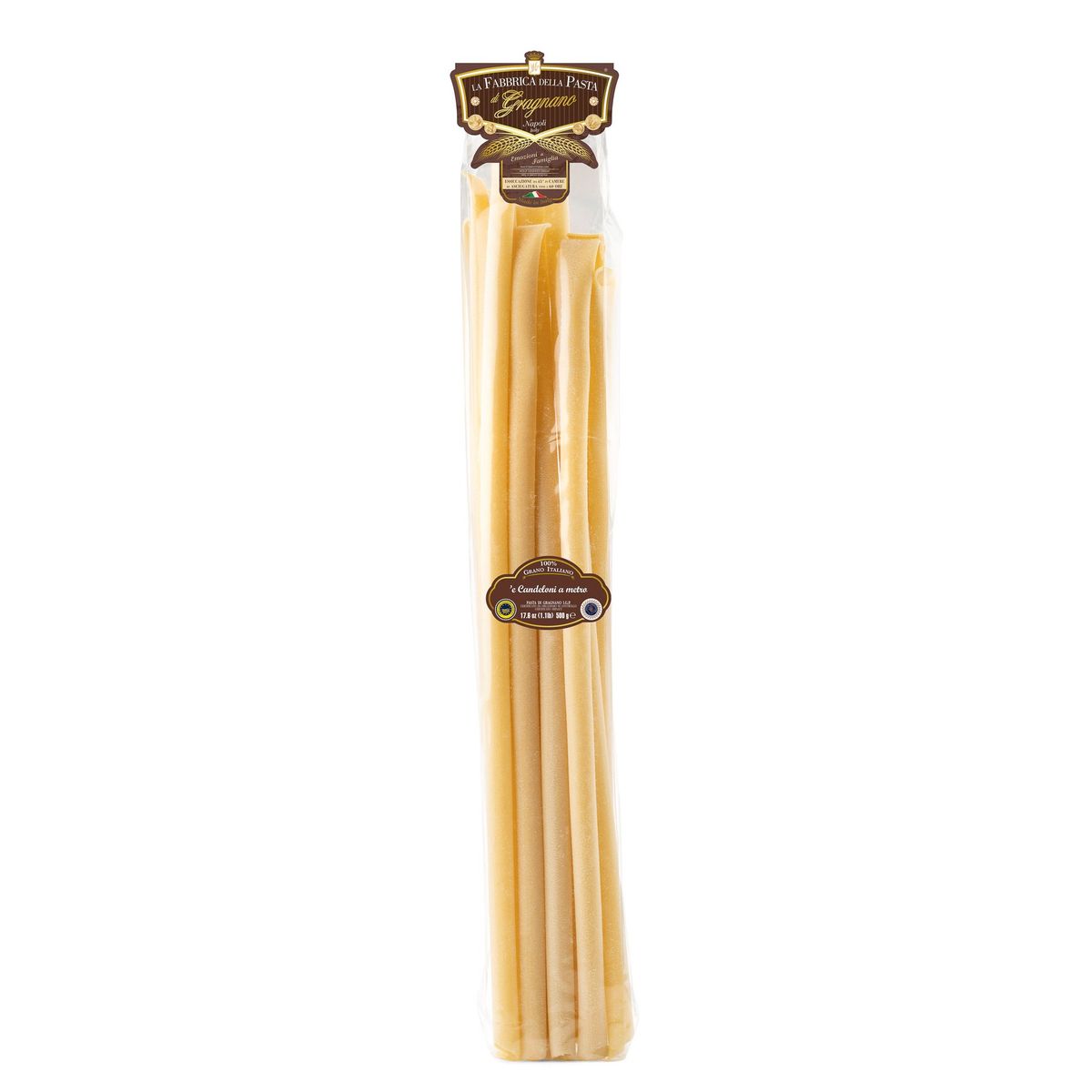 La Fabbrica della Pasta di Gragnano "candeloni" Pasta di Gragnano IGP 500 Gr.