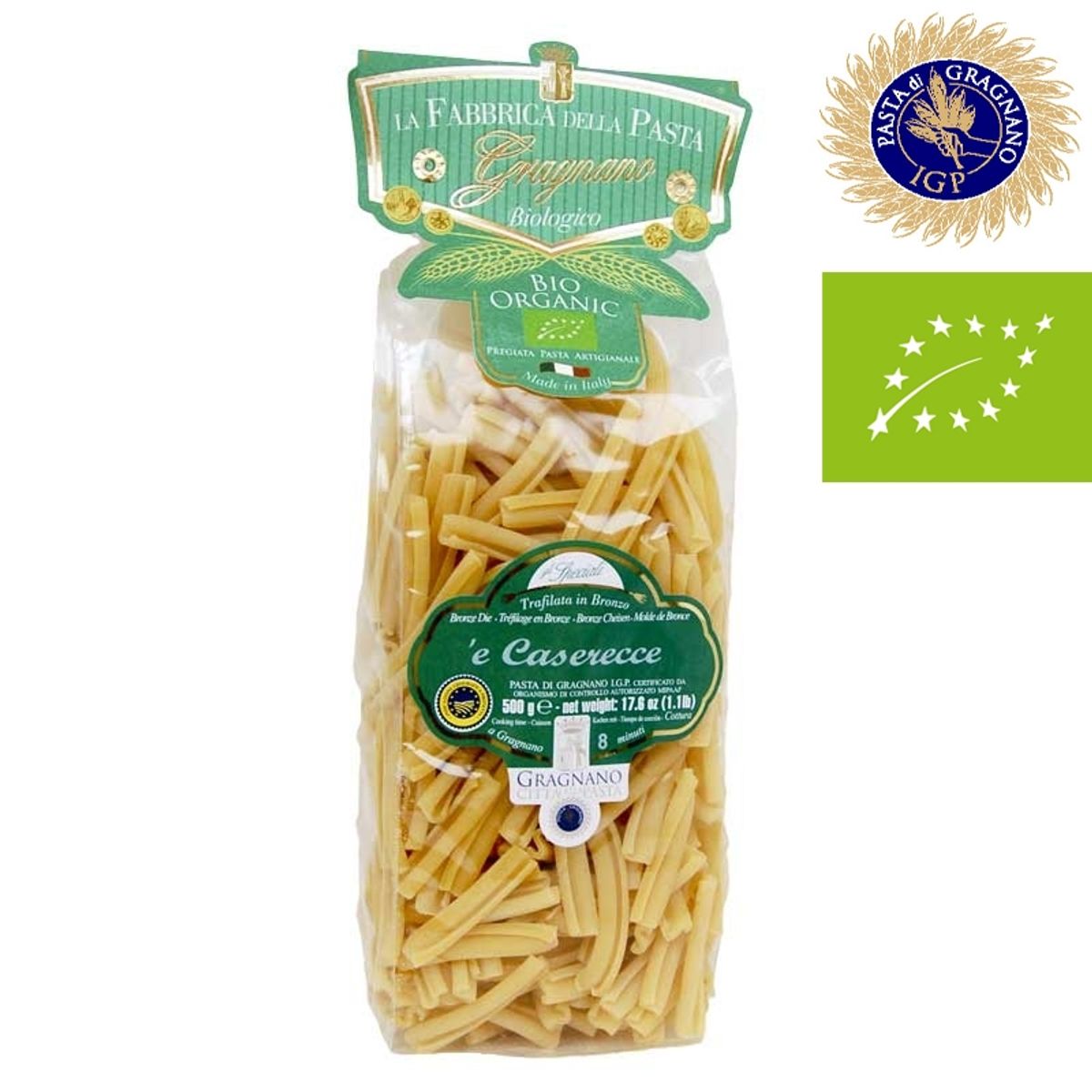 La Fabbrica della Pasta di Gragnano „Bio Caserecce“ Gragnano-Nudeln IGP 500 Gr.