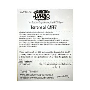 Antico Forno Torrone dei Morti Café 250 g – Turrón Napolitano de Chocolate Negro con Crema de Café | Especialidad Artesanal Italiana_1