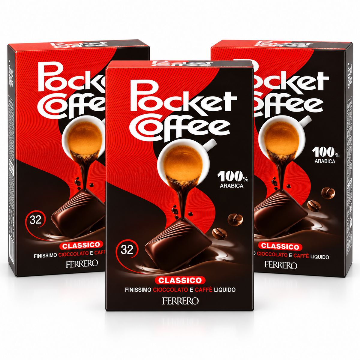 Pocket Coffee Classico 400 g - 3 pieces