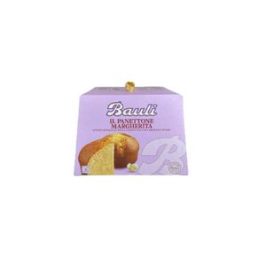 Bauli Panettone Margherita 700g – Gâteau italien moelleux sans fruits confits, à la levée naturelle, préparé avec des œufs frais et du beurre