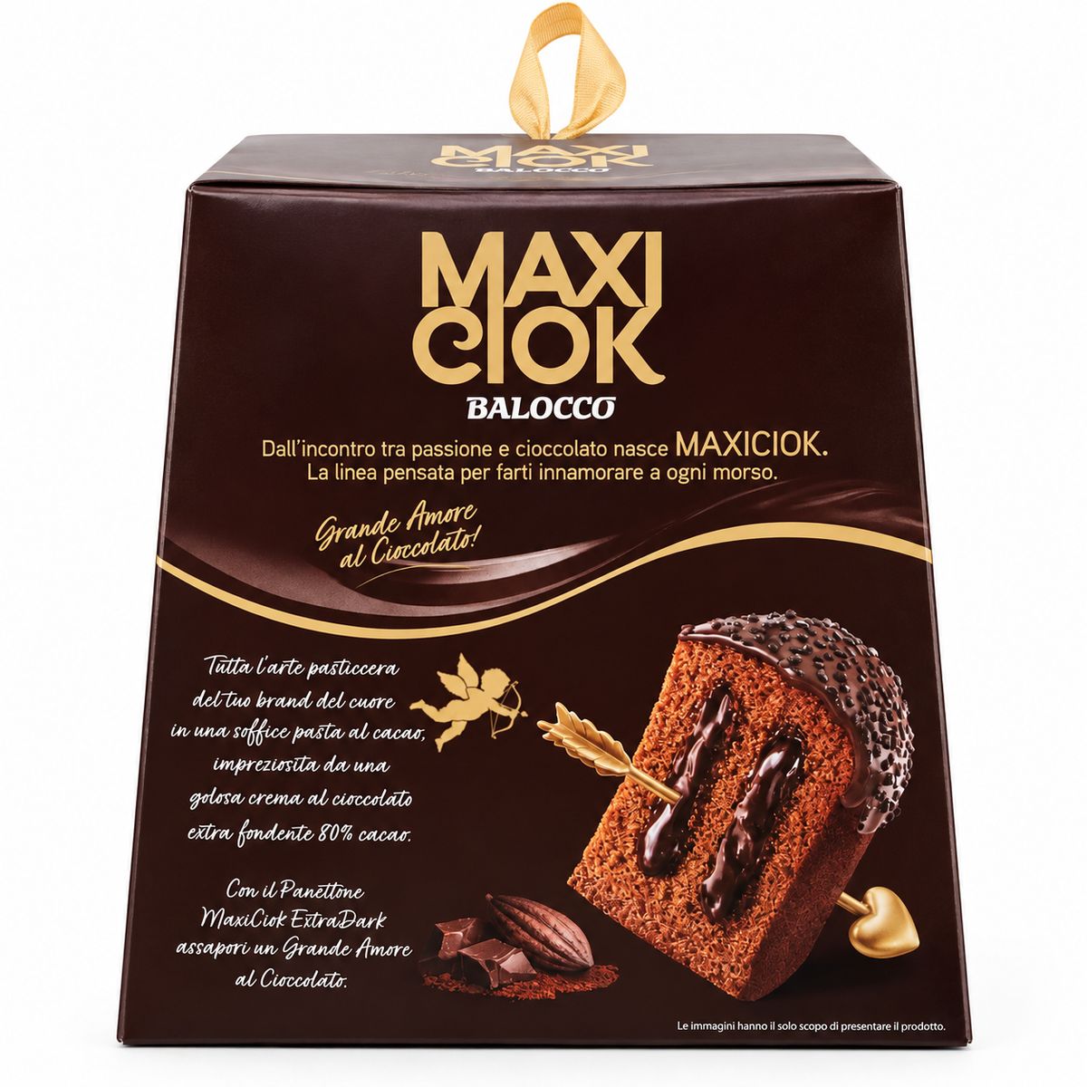 Balocco Panettone MaxiCiok ExtraDark 800g | YouDreamItalie