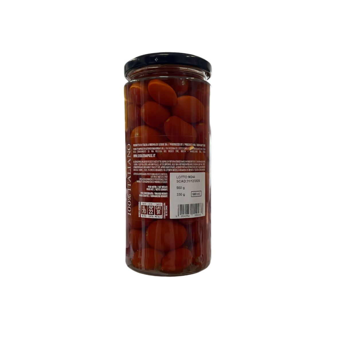 Tomates cerises Datterini "O Sol e Napule" 560 Gr.