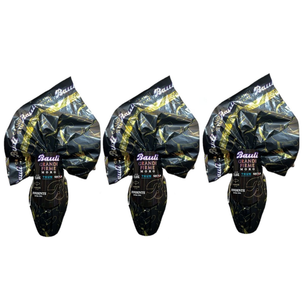Bauli Egg Moro Extra Dunkle Schokolade 70% 280g - 3 Stück