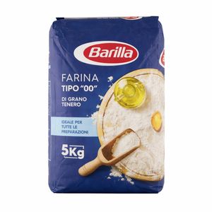 Barilla Farina Tipo 00 di Grano Tenero 5 kg – Ideale per Tutte le Preparazioni