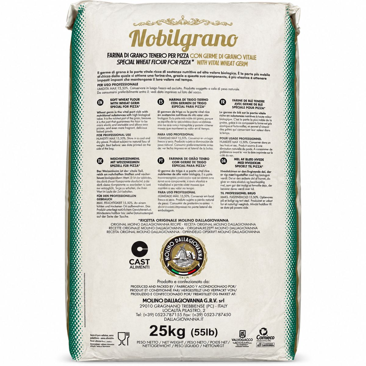 Molino Dallagiovanna Nobilgrano R Verde W340 25 kg
