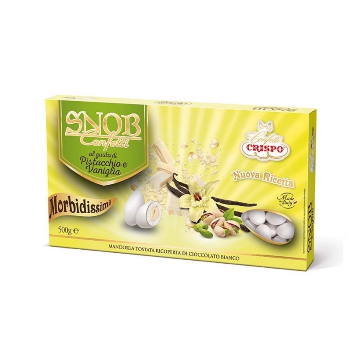Crispo Confetti Snob Pistachio and Vanilla 500 Gr.