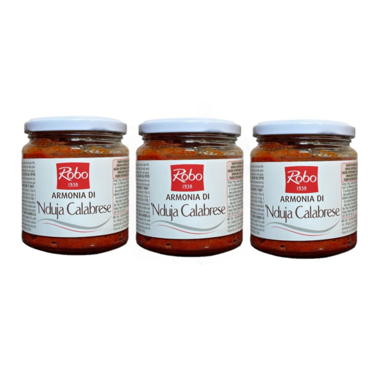 Robo Armonia Di Nduja Calabrese 260 Gr - 3 Pieces